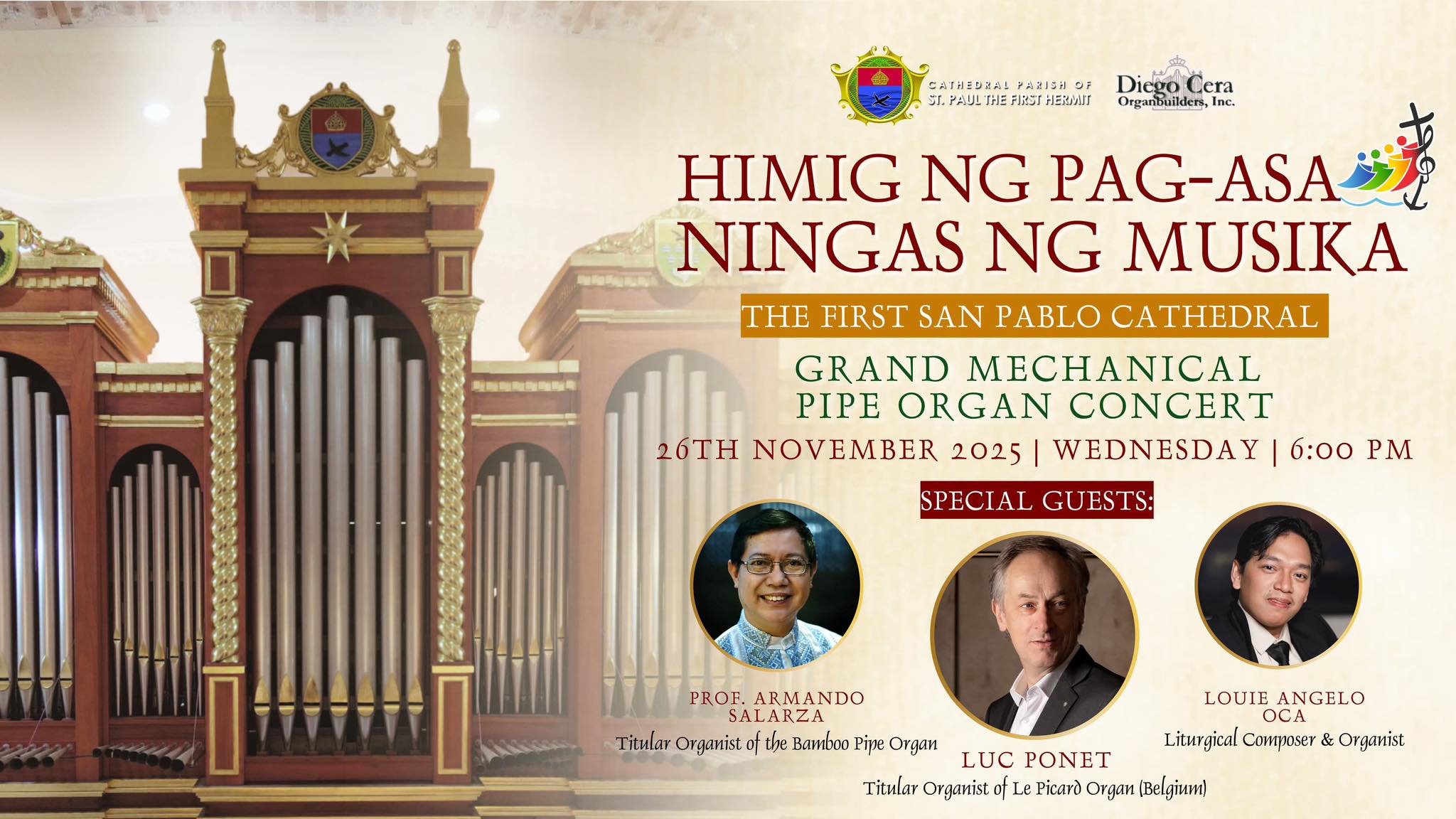 SAN PABLO CATHEDRAL TO HOST A PIPE ORGAN FESTIVAL